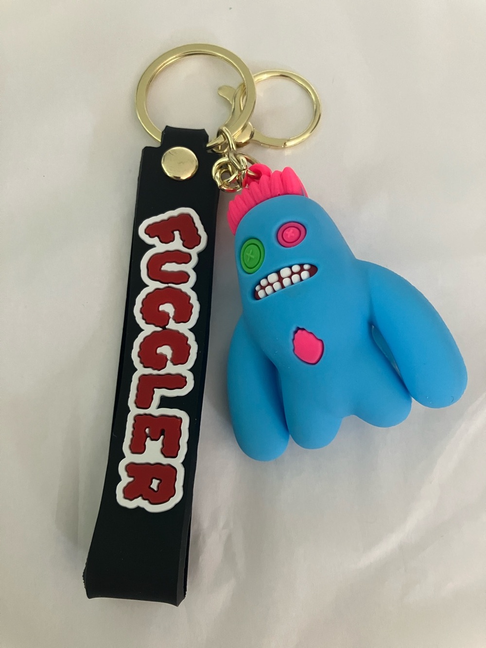 Fuggler Blue Monster Keychain Bag Charm